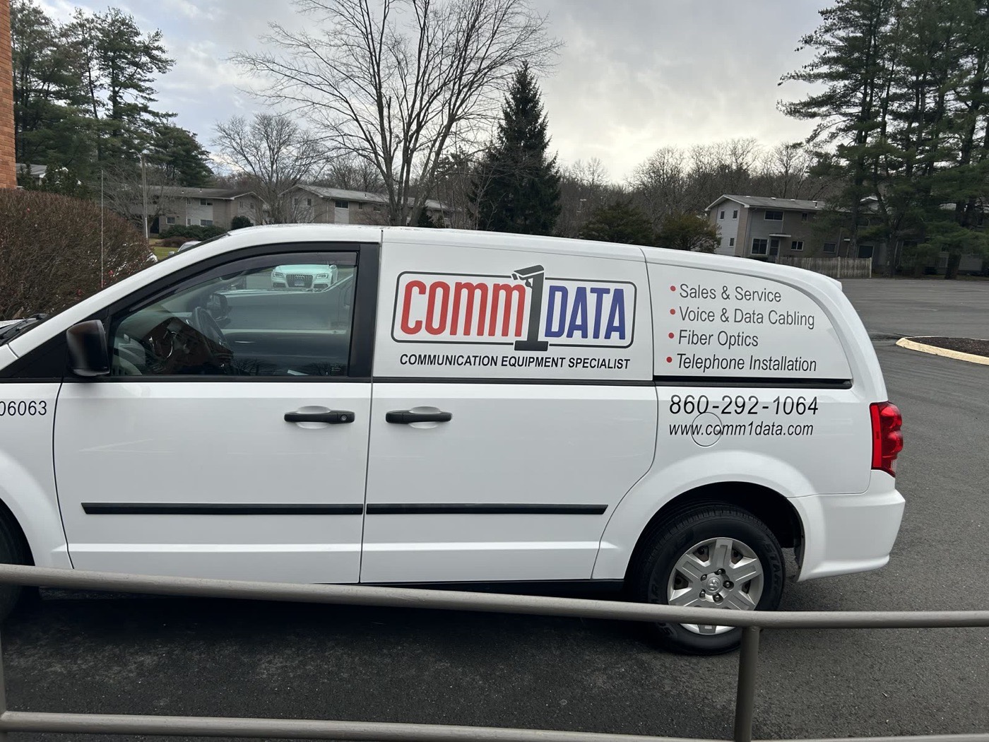 Comm1data service van, on the road statewide